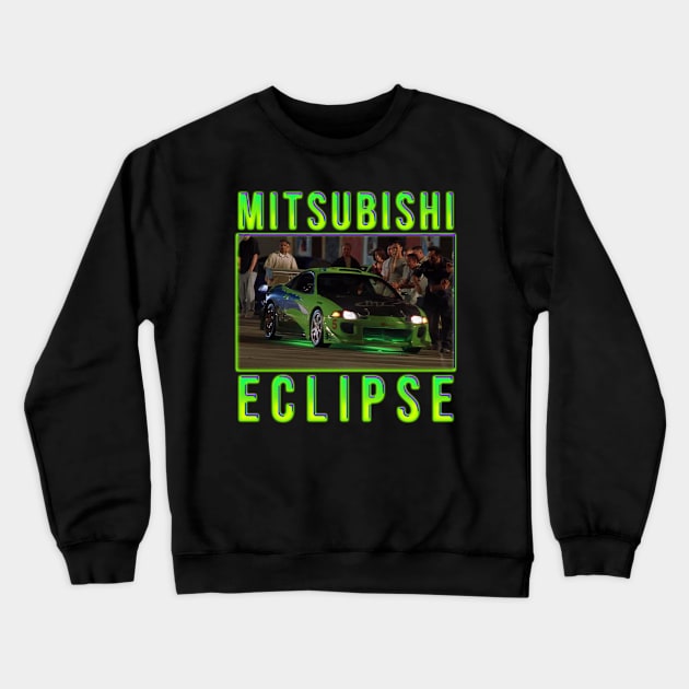 Mitsubishi Eclipse Crewneck Sweatshirt by gtr